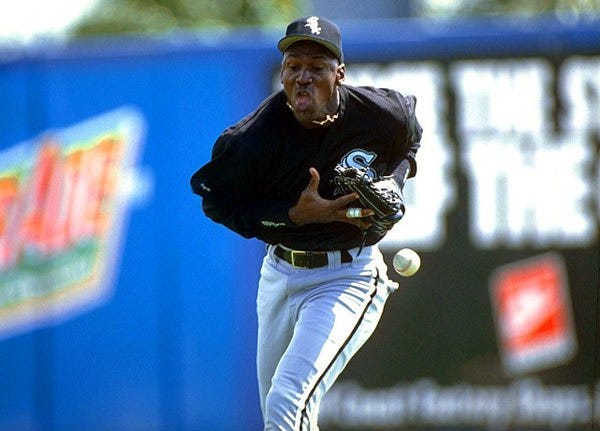 michael jordan space jam baseball