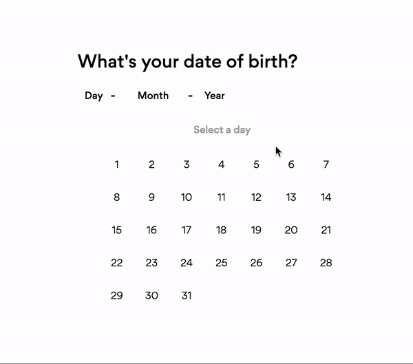 Rethinking The Date Picker Ui Making Date Selection Work For Humans By Jason Ford Ux Collective Date Of Birth Calendar