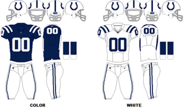 indianapolis colts home jersey color