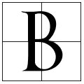 B