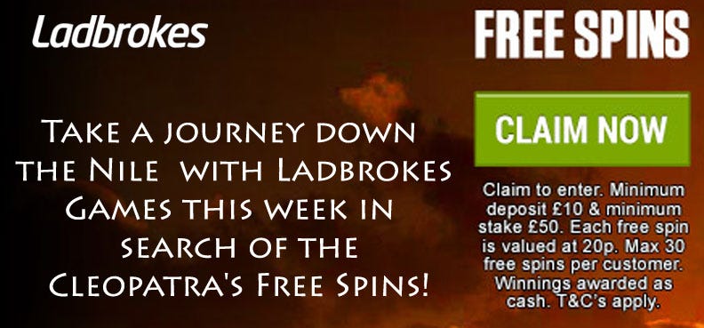 Ladbrokes 25 Free Spins Ladbrokes 25 Free Spins