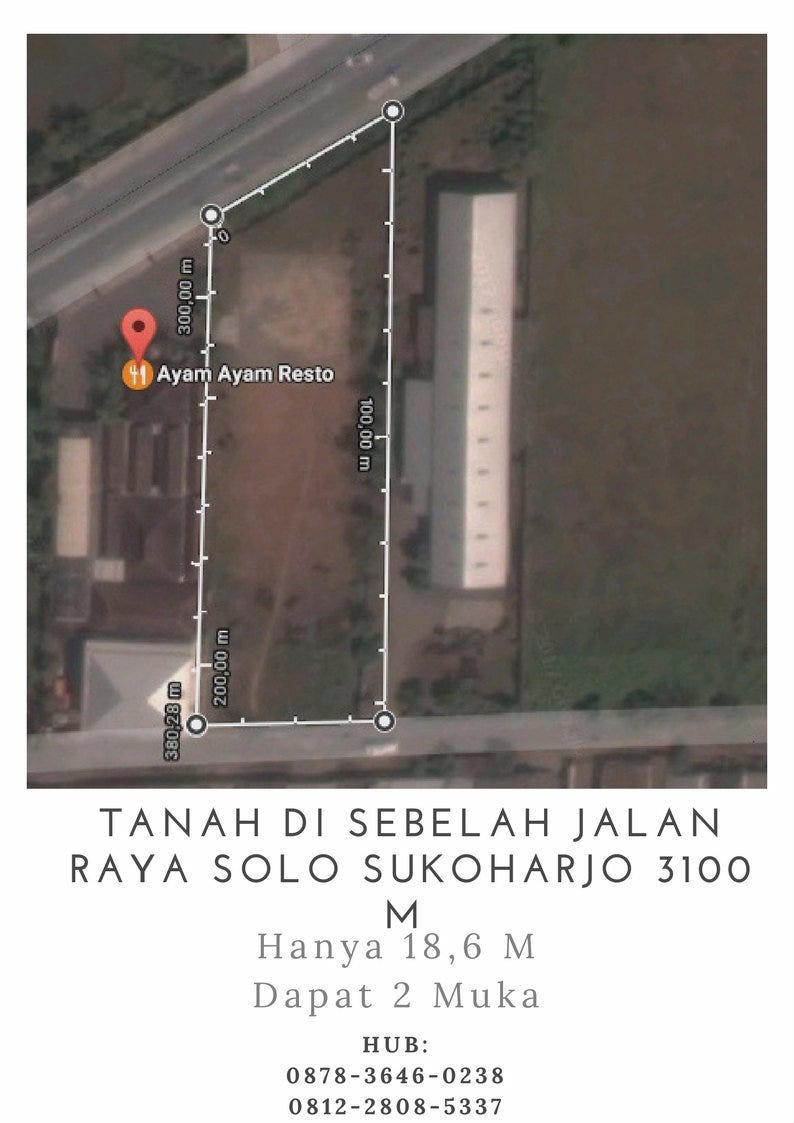 Sebelah Jalan Raya Solo Sukoharjo 0812 2808 5337 Olx Jual Tanah