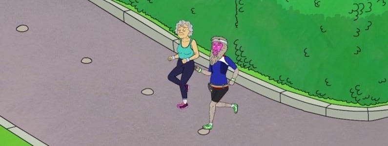 I Have Questions About The Jogging Baboon From Bojack Horseman By Joe Petro Sitcom World Medium