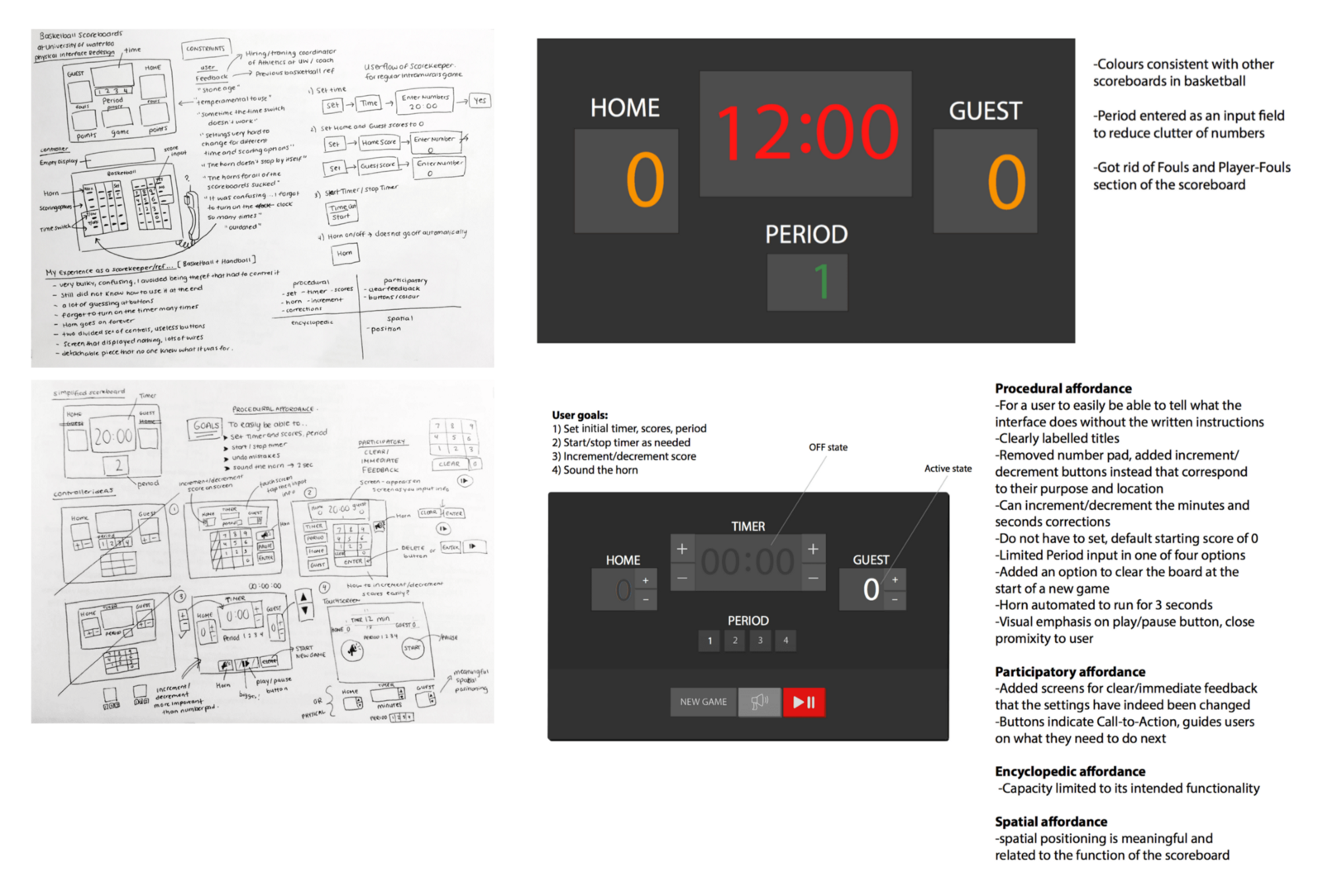 Physical Interface — Scoreboard Redesign Sketches.