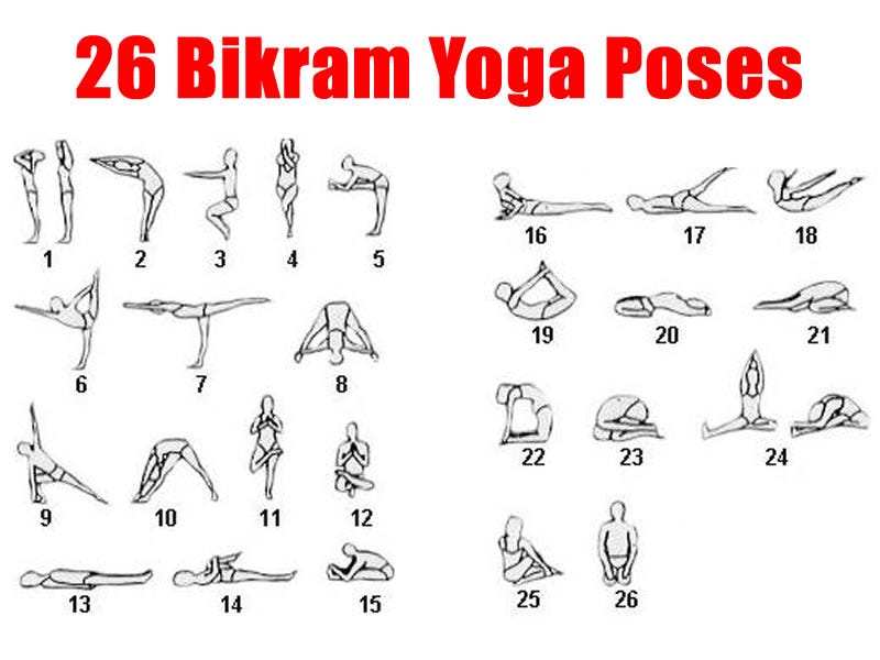 bikram yoga asanas