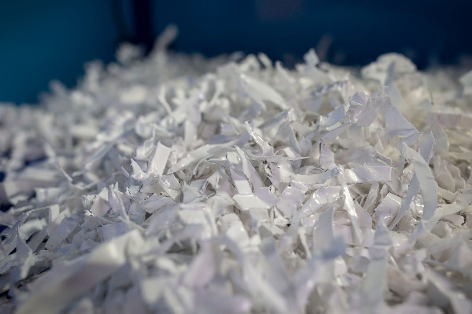 Shredded plastic produced at one of GIVO’s facilities