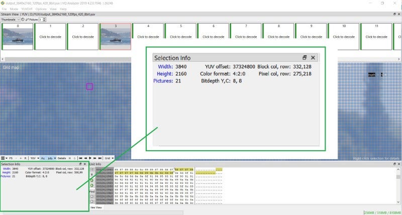 Vq Analyzer Guided Tour Yuv Viewer Functionality By Julia Kulygina Vicuesoft Techblog Medium