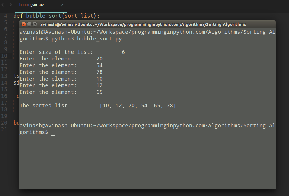 Bubble Sort algorithm in Python. Hello everyone, Welcome back to… | by ...