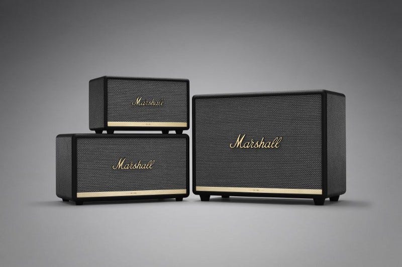 Năm 2010, Marshall lấn sân vào việc sản xuất các thiết bị âm thanh như loa, headphones