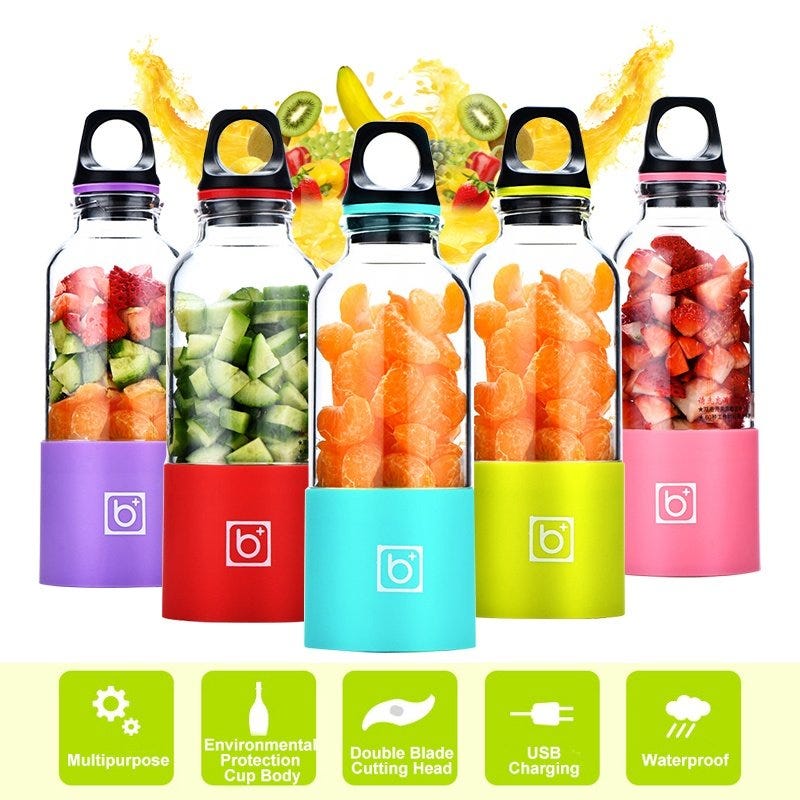 USB PORTABLE BLENDER BOTTLE. Use this blender bottle to easily make