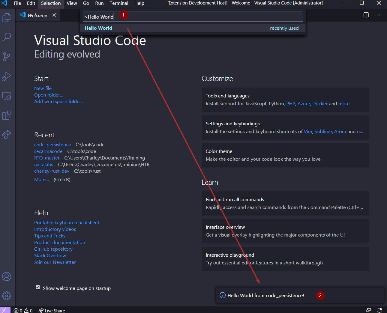 Using Visual Studio Code Extensions for Persistence - Secarma ...