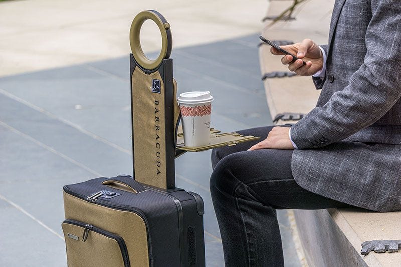 luggage with built in phone charger