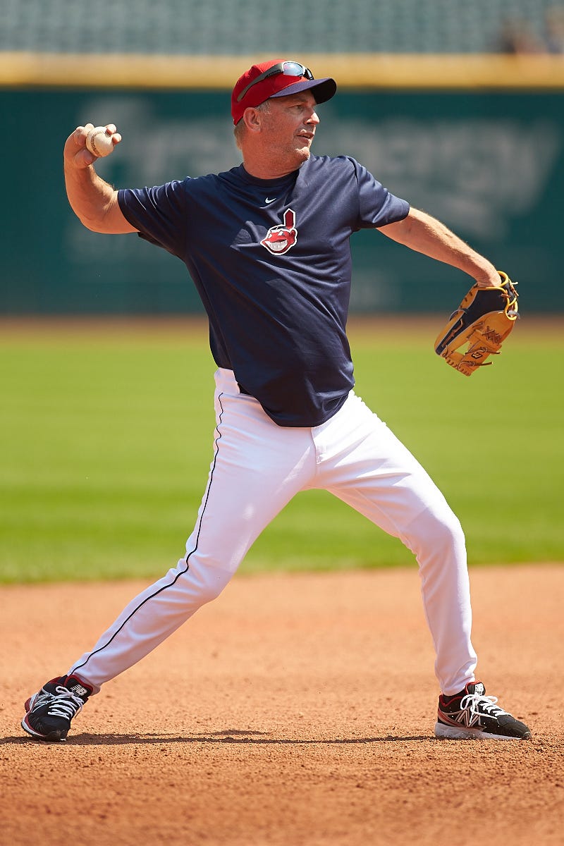 Kevin Costner takes infield, BP Sunday at Progressive Field | by Cleveland  Guardians | The Guards Post