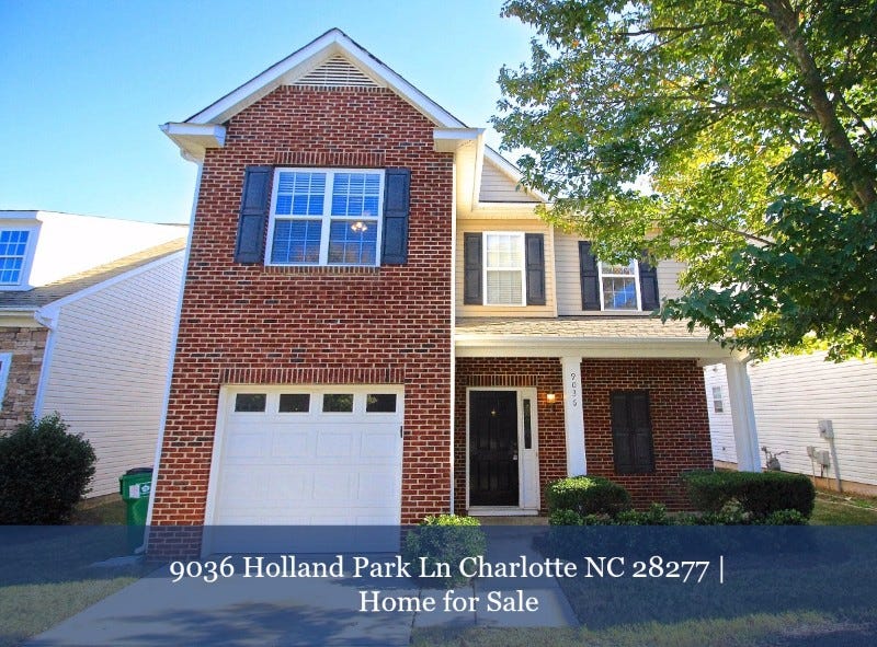 Under Contract 9036 Holland Park Ln Charlotte Nc 28277 Home For