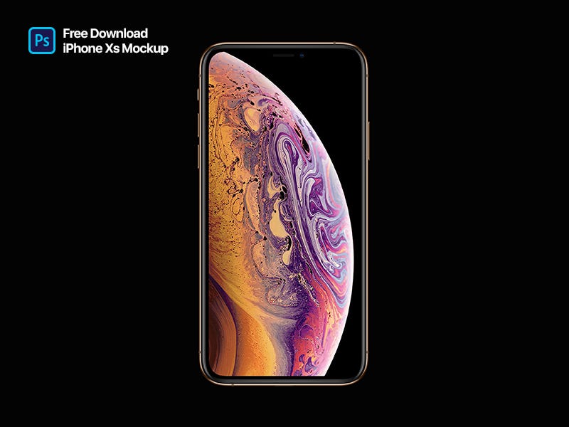Download Free iPhone XS Mockups for 2020 PSD, Sketch - September ...