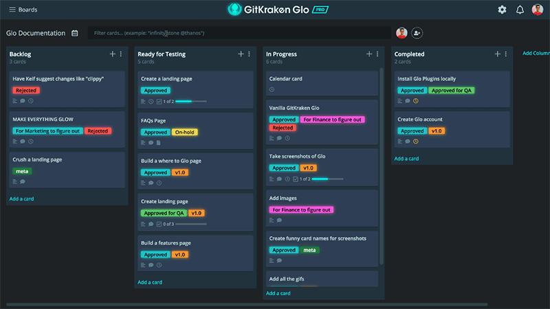 gitkraken glo boards gitkraken glo boards