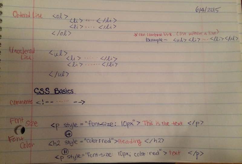 HTML Structure & Styles. (*Note that I’ve named sections of… | by Soo ...