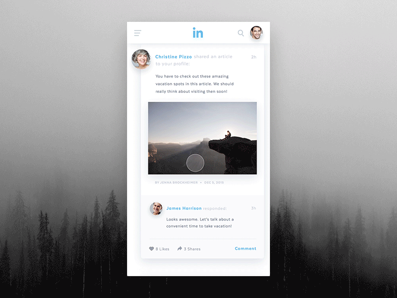 Linkedin Redesign Concepts Via Muzli Design Inspiration By Muzli Muzli Design Inspiration