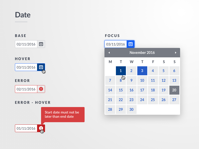 How To Design A Perfect Date Picker Control By Saadia Minhas Ux Planet
