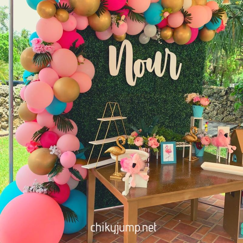 Decoración Back De Aro Con Guirnalda Orgánica De Globos 