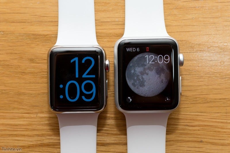 AppleWatch size compare. AppleWatch launched two sizes 38mm and… | by