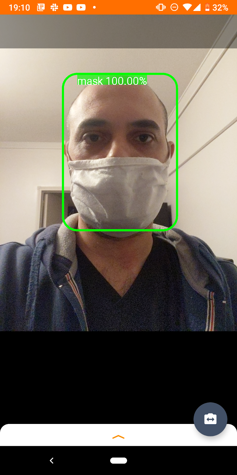 Real time face mask detection in Android with TensorFlow Lite | by esteban  uri | Medium
