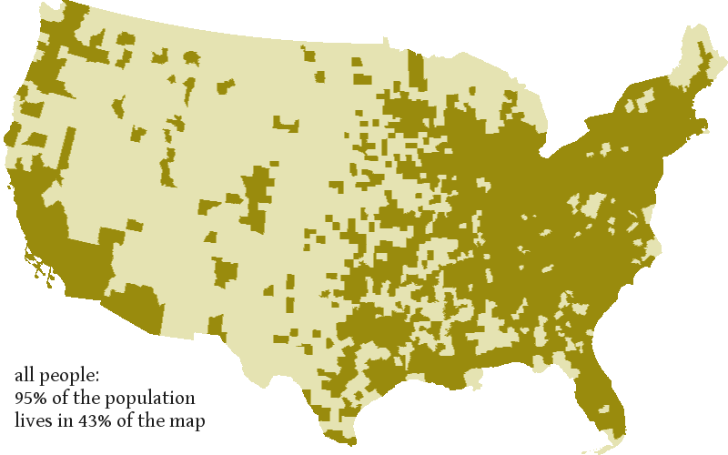 How that map you saw on FiveThirtyEight silences minorities, and other  reasons to consider a cartogram. | by Joshua Tauberer | Civic Tech Thoughts  from JoshData | Medium