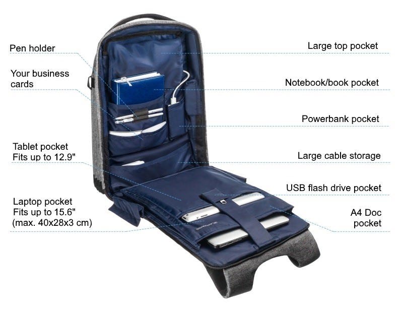 pleatpack backpack