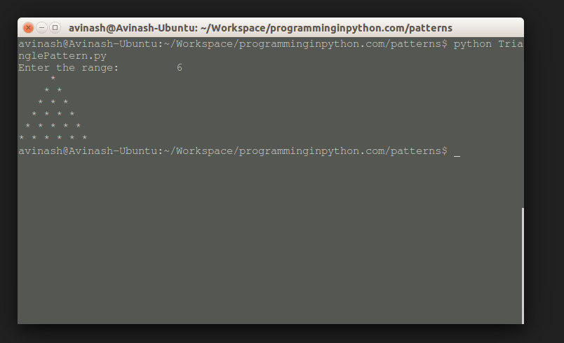 Pyramid Pattern in Python - programminginpython.com - Medium