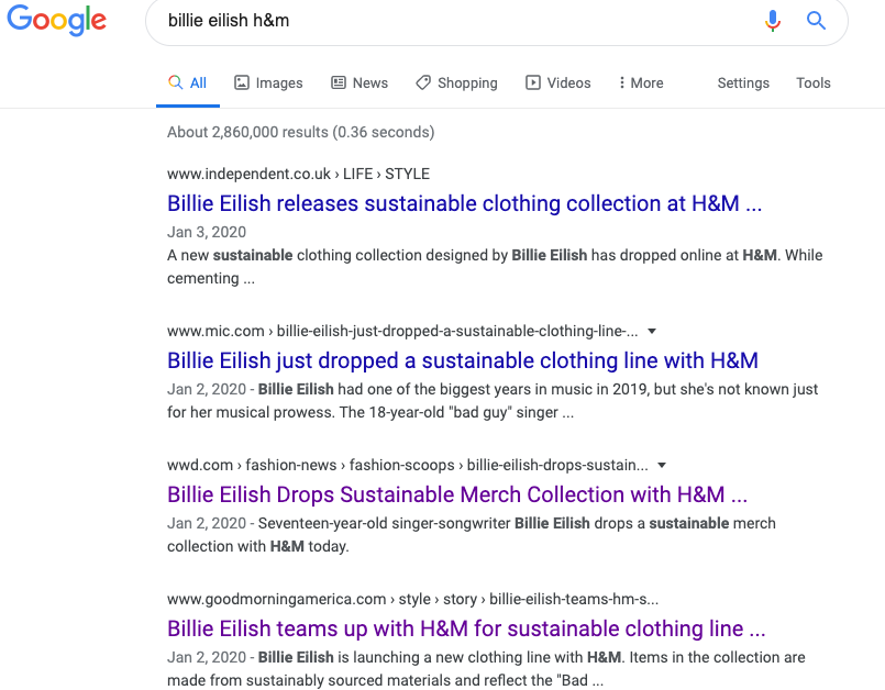 google h and m