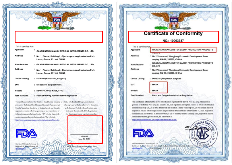 Fda certificate check