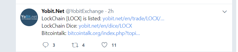 Loc Listed As Locx On Yobit Net Exchange By Locktrip Com Loc Token Official Blog Locktrip Medium