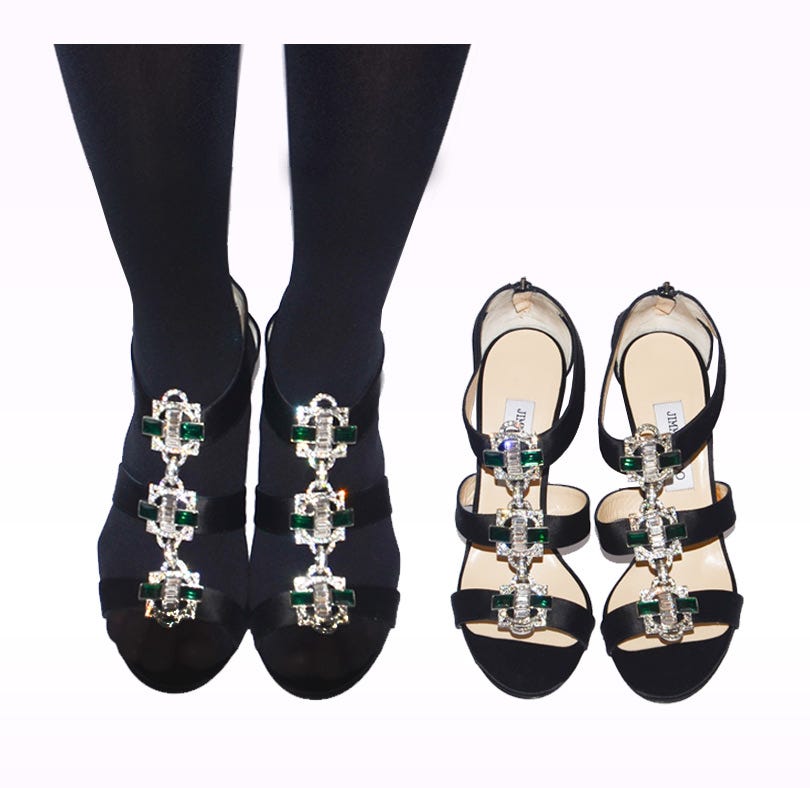 nylons with peep toe shoes