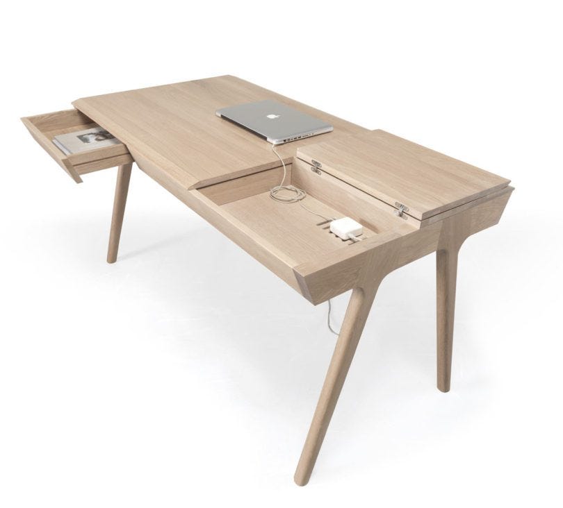 A Storage Packed Desk So You Can Keep Your Workspace Tidy