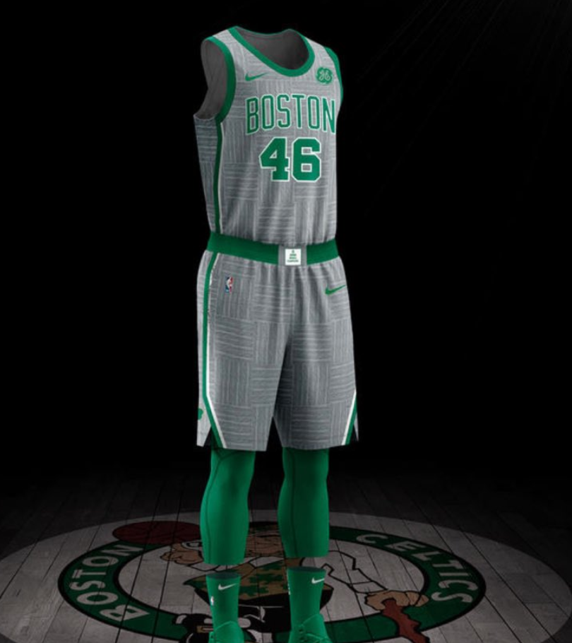 boston celtics jersey up and down