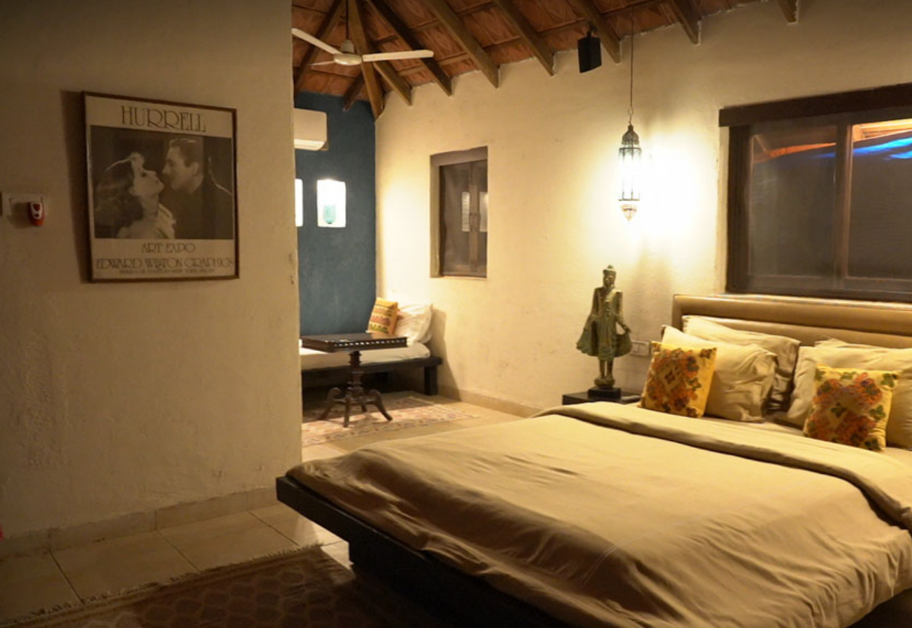 Plush interior at Kihim Stay