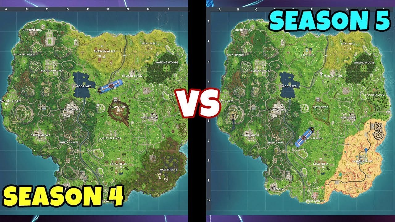 Fortnite Season 4 vs. Season 5!. Fortnite Season 5 is