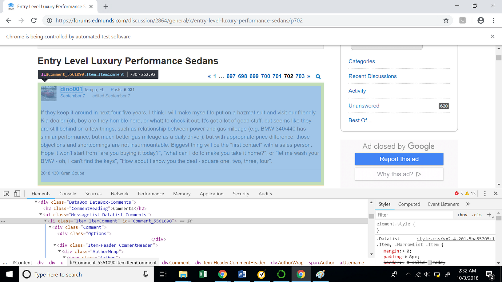 Use Selenium For Web Scraping
