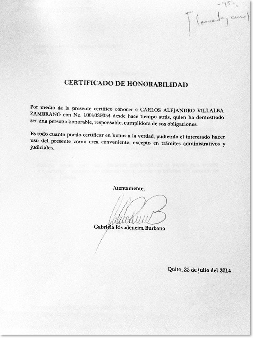 Como Hacer Un Certificado De Honorabilidad  Mayhm001
