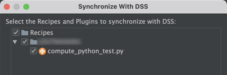 DSS Synchronize