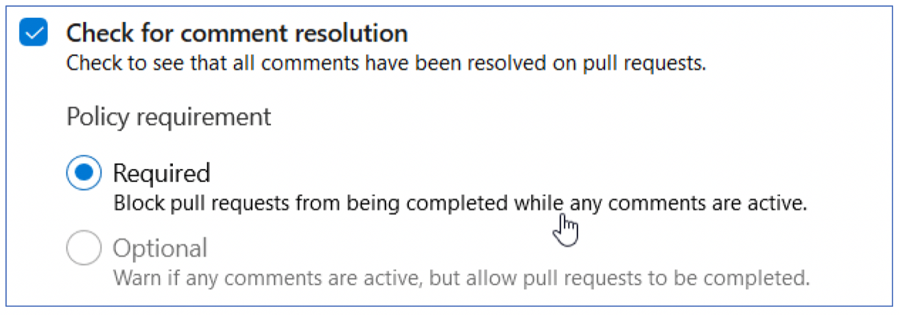 Comment resolution