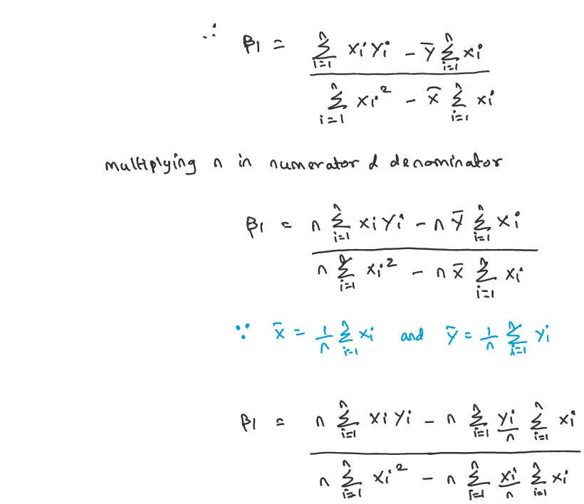 How To Derive B0 And B1 In Linear Regression By Induraj Medium
