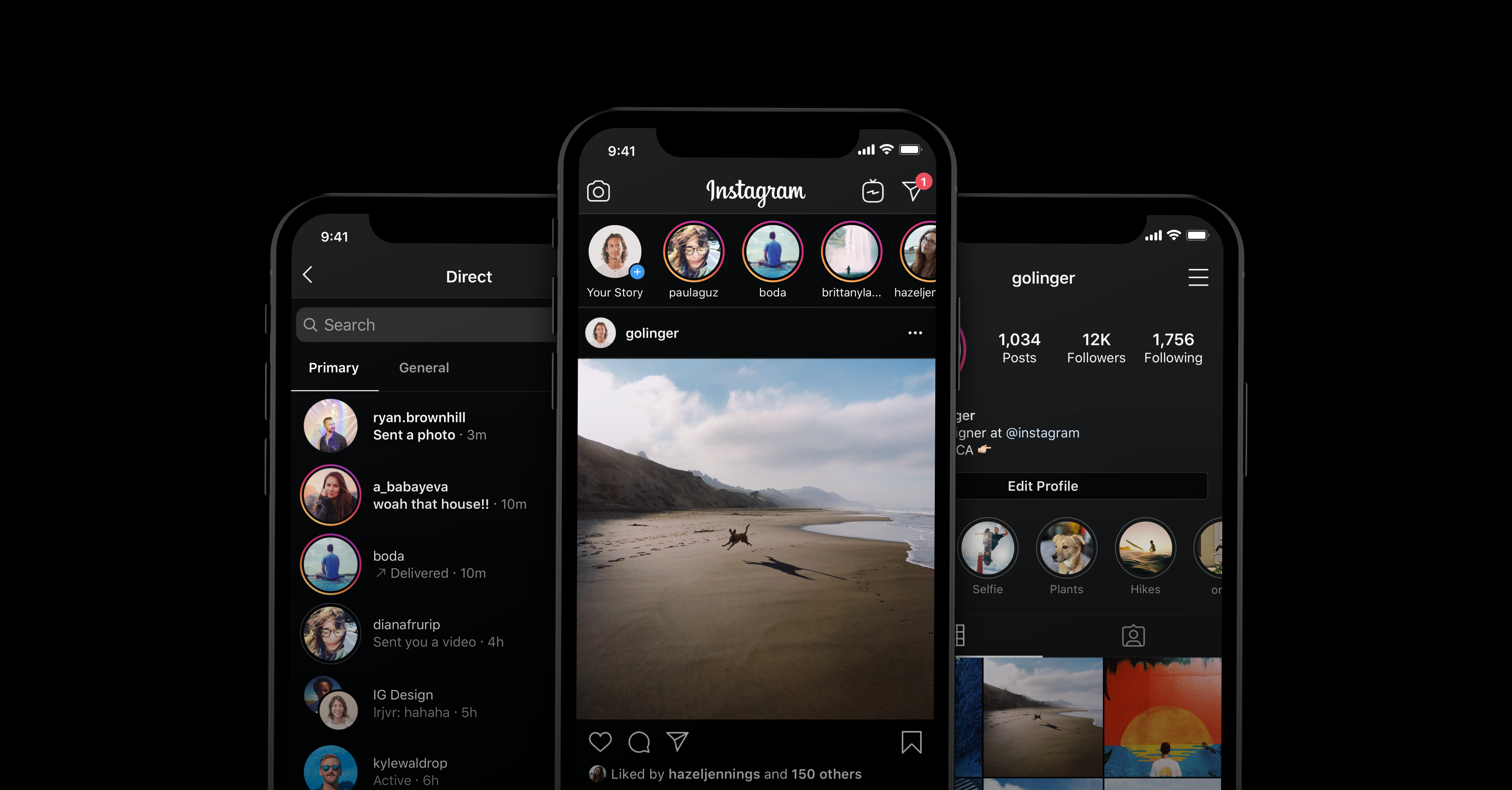 instagram dark mode ile ilgili görsel sonucu