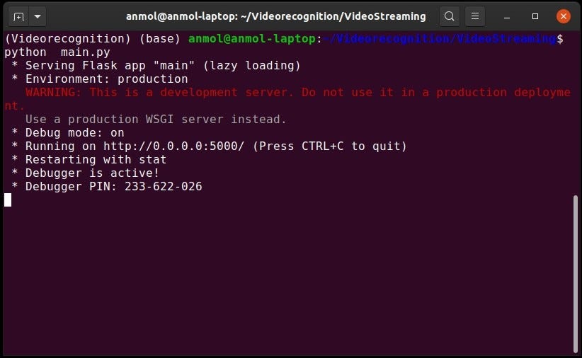Video Streaming Using Flask and OpenCV by Anmol Behl Data Driven