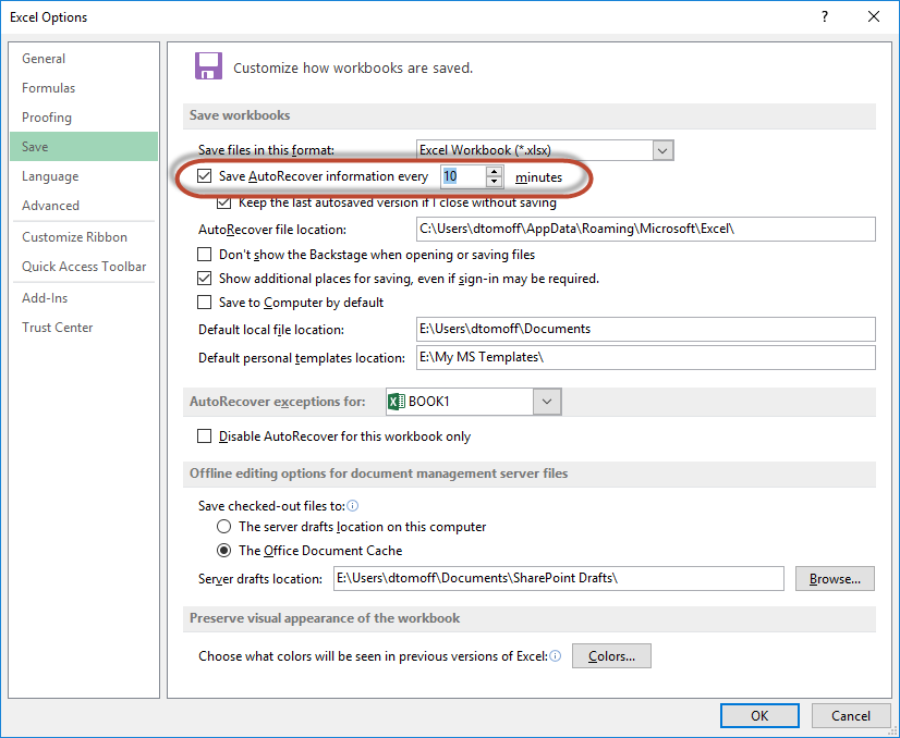 Microsoft Excel — 5 Default Settings You Want to Change Now by Don Tomoff Let’s Excel Medium