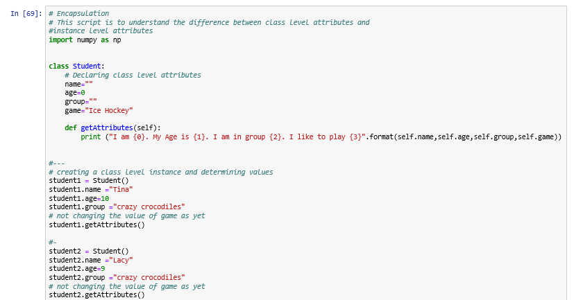 object oriented programming in machine learning