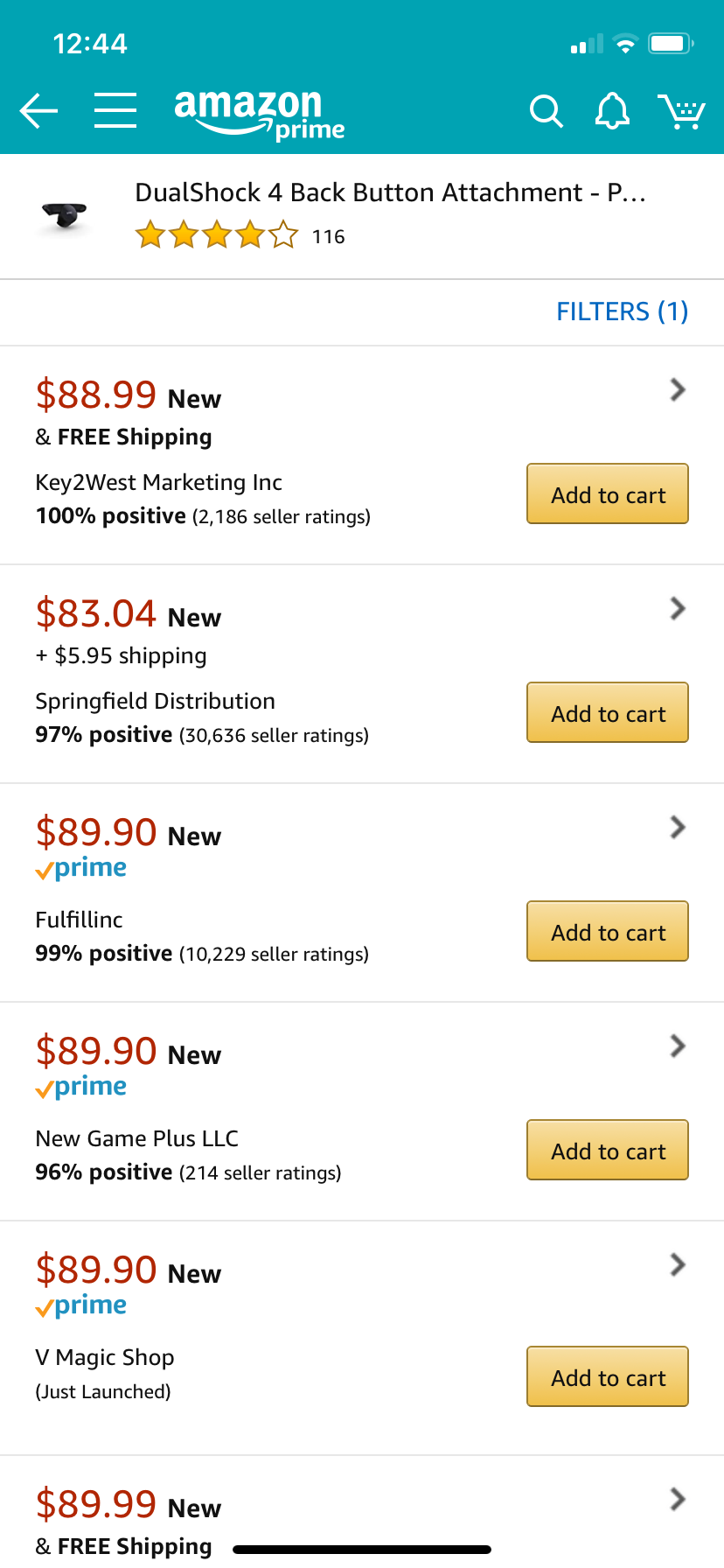 dualshock back button amazon