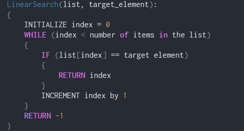 Linear Search — Fully Understood (Explained with Pseudocode) | by ...
