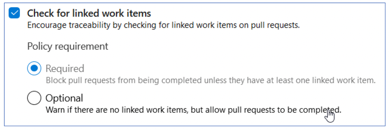 Linked Work items