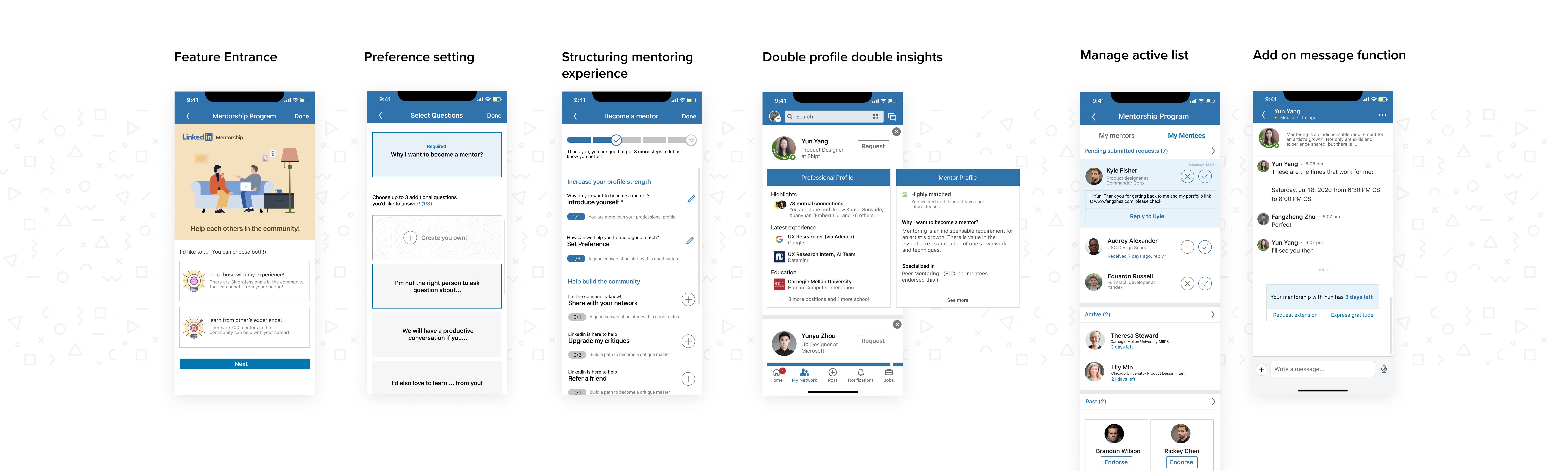 Grusom krølle cylinder Redesigning Linkedin's mentorship feature — a UX case study | by Yun Yang |  UX Collective